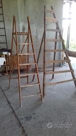 vecchie scale in legno
