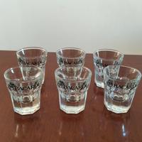 Set da 6 bicchieri da shot Bacardi originali 