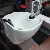sedia con lavatesta ber barbiere 