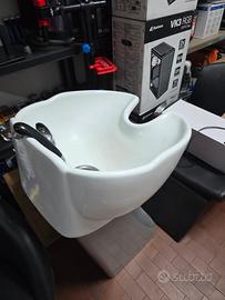 sedia con lavatesta ber barbiere 