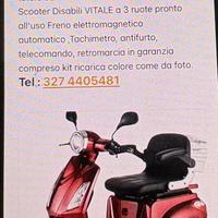 Scooter 3 ruote per anziani/disabili