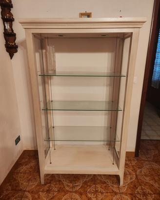 Vetrinetta espositiva in pregiato legno PITCH-PINE