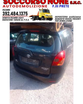 Ricambi Toyota Corolla Verso cod motore 1CD FTV