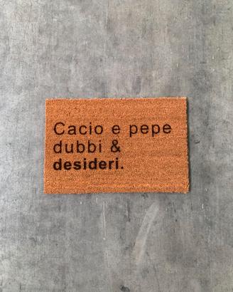 ZERBINO TAPPETO "CACIO E PEPE"