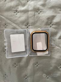 Cover color oro e vetro temperato Apple Watch 44mm