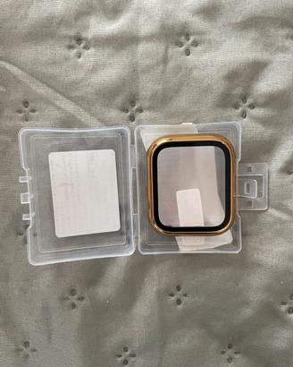 Cover color oro e vetro temperato Apple Watch 44mm