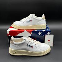 Autry donna sneakers medalist low bianca e oro 38