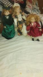 Bambole di porcellana per collezione 