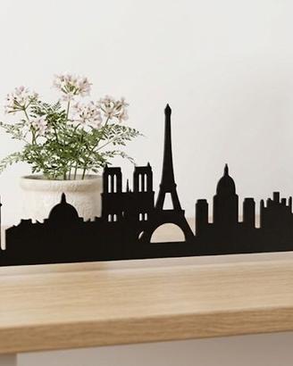 Skyline Parigi Alluminio - Design Parete Tavolo