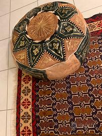 Pouf marocchino in pelle