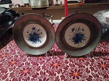 Coppia piattini ceramica Antica Nove di Bassano 