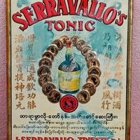 coppia insegne in metallo Serravallo -1960