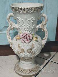 Vaso Capodimonte vintage '90 porcellana biscuit