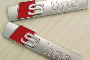 Coppia 2 pezzi stemma fregio S Line