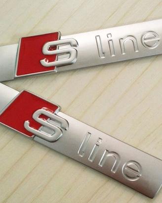 Coppia 2 pezzi stemma fregio S Line