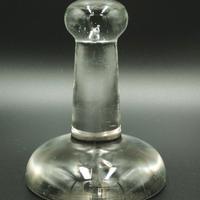 LISCIATOIO IN VETRO, FERRO DA STIRO A FREDDO '900