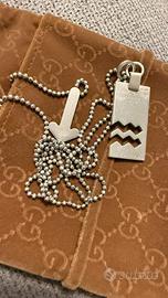 Collana argento con pendente Gucci originale