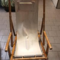 Sedia sdraio in bambu