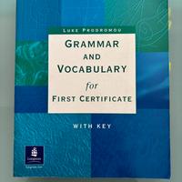 Grammar and vocabulary for first certificate