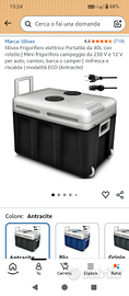 Frigo portatile 40 litri 12 v 220 v mai usato