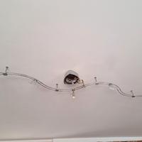 lampadari moderni acciaio 5 faretti 
