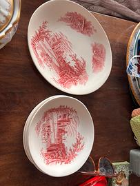 Set 5 piattini da dolce + piatto portata Johnson B