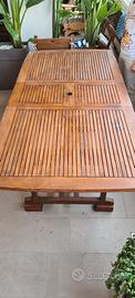 Tavolo in Teak allungabile con 6 sedie