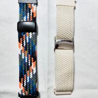 2 cinturini da 22 mm - Nylon Intrecciato magnetico