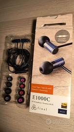 Final Audio E1000C Auricolari In-Ear Blu