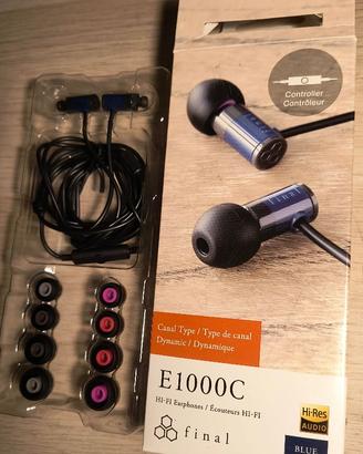 Final Audio E1000C Auricolari In-Ear Blu