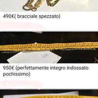 bracciali spille oro 750