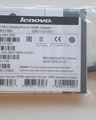 Adattatore Lenovo Mini-displayPort to HDMI