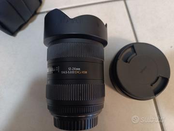 Sigma Obiettivo 12-24mm-F/4.5-5.6-AF II DG canon