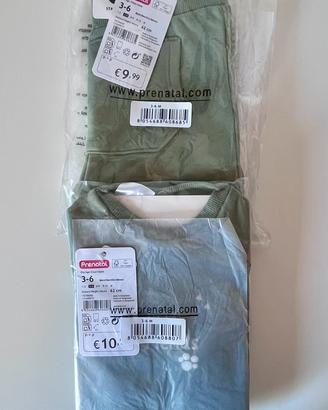 Tuta bimbo verde little friends 3-6 mesi