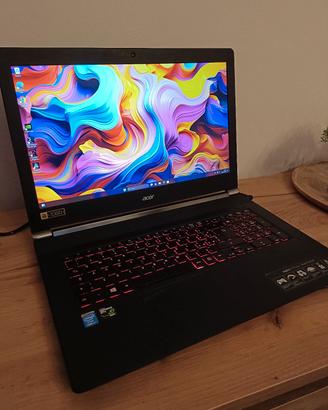 Notebook gaming Acer Nitro 17 pollici Gtx i7