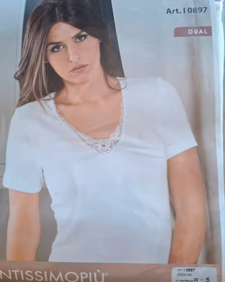 Maglia intima donna manica corta nuova