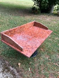 Piano in marmo Rosso Verona