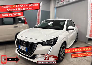 Peugeot 208 1.2 75CV Stop&Start Active Ok Neopaten