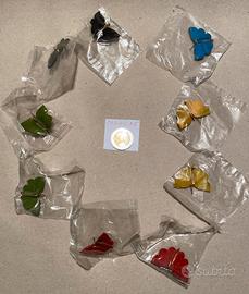 SET DI 9 SPILLE, RAFFIGURANTI FARFALLE BIRMANE
