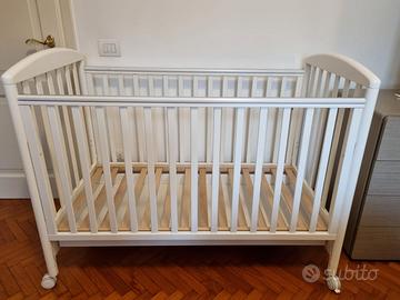 lettino infanzia culla Pali bianco 