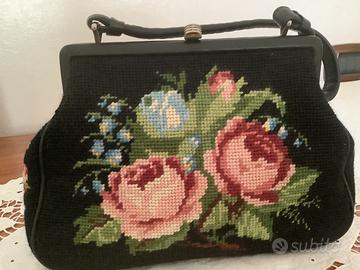 Borsa vintage piccolo punto