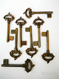 Chiavi grezze ottone bronzato