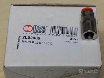 METAL WORK 2L02005 RACC RL2 6 1/8 CC  RACCORDO