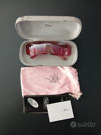 occhiali da sole rosa dior mascherina rosa vintage