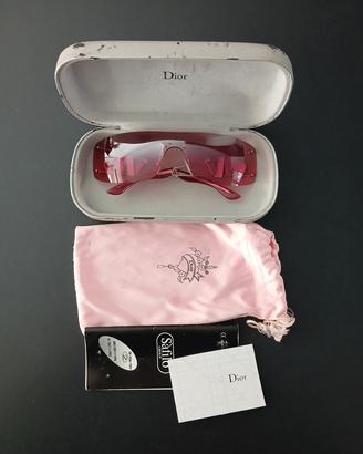 occhiali da sole rosa dior mascherina rosa vintage