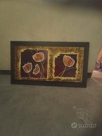 Quadro rappresentante fiori 115x65