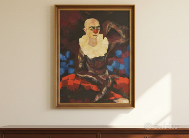 Antico dipinto Olio su tela firmato