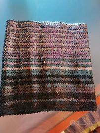 Top elastico  vintage anni 90 in paillettes