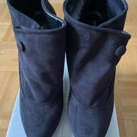 Stivaletti in pelle nera Nadia Grilli