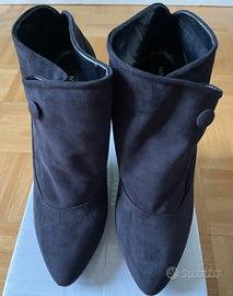 Stivaletti in pelle nera Nadia Grilli